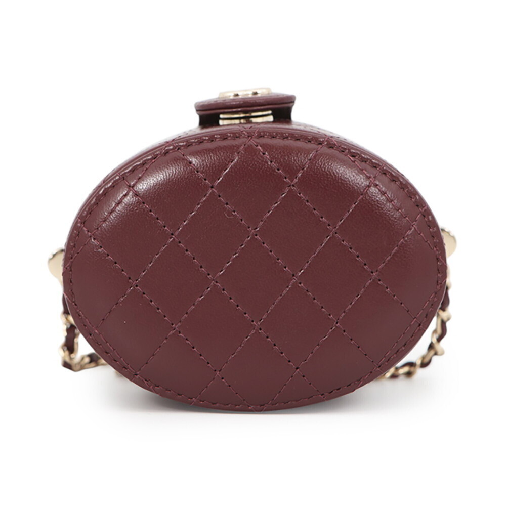 CHANEL Gold Lambskin Leather Logo Shoulder Bag - Picture 3 of 11